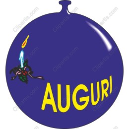 Festive AUGURI Ornament