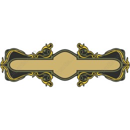 Vintage Decorative Floral Banner