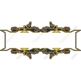 Elegant Black and Gold Frame