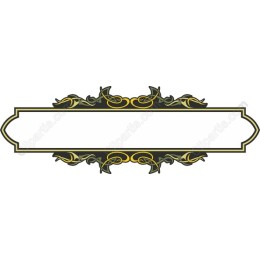 Elegant Decorative Label Frame in and