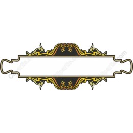 Vintage Ornate Decorative Banner