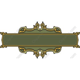 Elegant Vintage Green Banner
