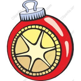 Vibrant Red Christmas Ornament