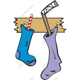 Playful Hanging Socks