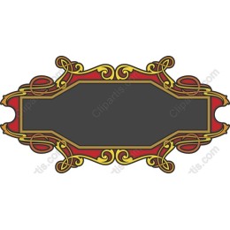 Elegant Ornate Label Frame