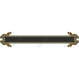 Vintage Floral Frame Decorative Banner