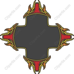 Gothic Cross Decorative Frame