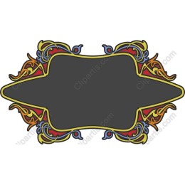 Vintage Ornate Banner Frame