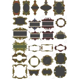 Ornate Frames Clipart Bundle