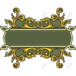 Ornate Floral Frame in and