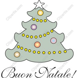 Charming Christmas Tree with Buon Natale