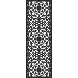 Intricate Floral Motif Laser-Cut