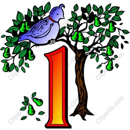 Charming Nature-Inspired Number One with Tree and Bird