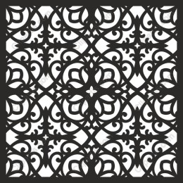 Intricate Floral and Geometric Pattern