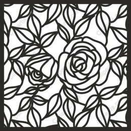 Elegant Rose and Leaf