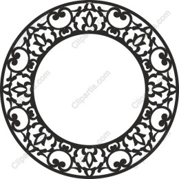 Ornate Circular Frame