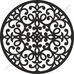 Intricate Elegance: Circular Flourish
