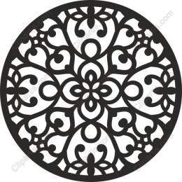 Intricate Circular Floral