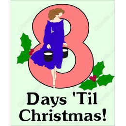 8 Days 'Til Christmas Festive Countdown