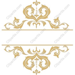 Elegant Gold Ornamental