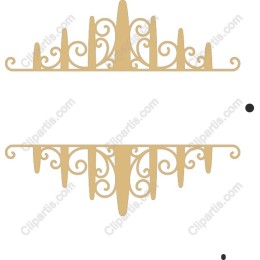 Elegant Gold Scrollwork