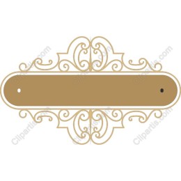 Ornate Decorative Label