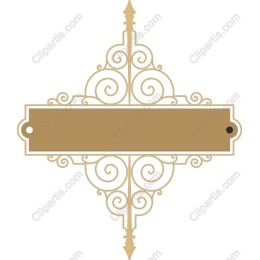 Ornate Vintage Sign Frame