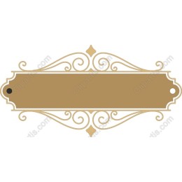 Vintage Ornate Label