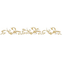Elegant Golden Floral Ornament