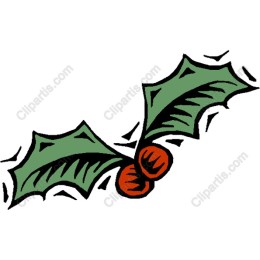 Charming Holly Leaves and Berries