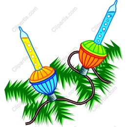Vibrant Retro Christmas Lights