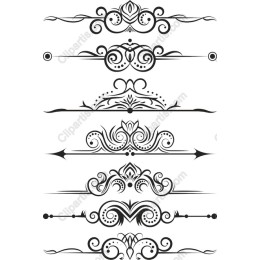 Elegant Ornate Dividers Set