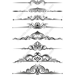 Ornate Decorative Borders Set