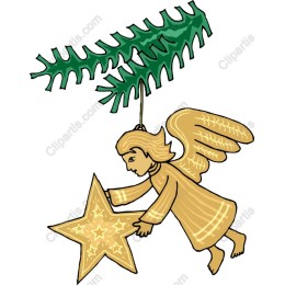 Cheerful Angel with Star