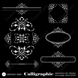 Elegant Calligraphic Set for & Decoration