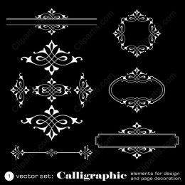 Calligraphic Elements Set
