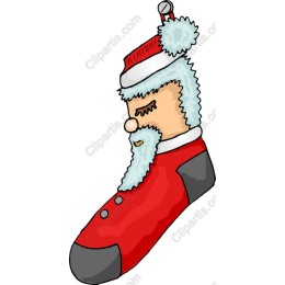Whimsical Santa Sock