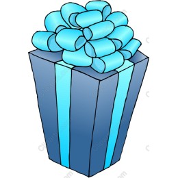 Vibrant Blue Gift Box