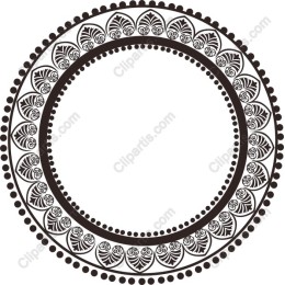 Elegant Circular Leaf Frame