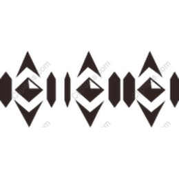 Black Geometric Pattern