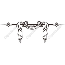 Exquisite Ornate Ribbon Banner