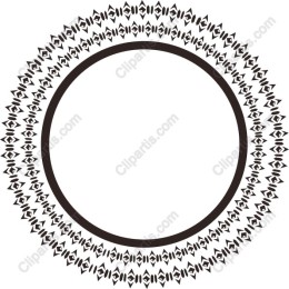 Elegant Geometric Circular Frame