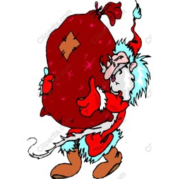 Whimsical Santa Claus with Gift Sack