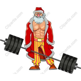 Muscular Santa Claus