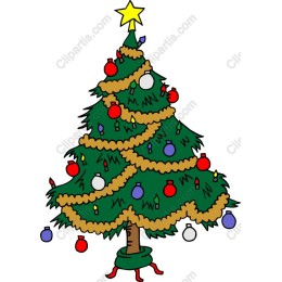 Festive Hand-Drawn Christmas Tree