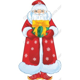 Santa Claus Holiday with Gift