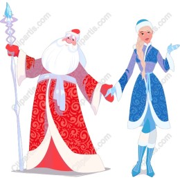 Winter Wonderland Santa and Snow Maiden