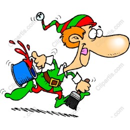 Cheerful Christmas Elf