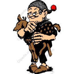 Charming Farmer with Goat