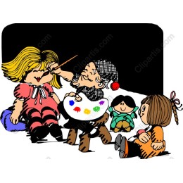 Playful Children's Creative Painting